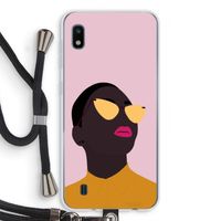 Yellow glasses: Samsung Galaxy A10 Transparant Hoesje met koord