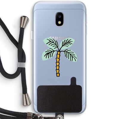 Palmboom: Samsung Galaxy J3 (2017) Transparant Hoesje met koord
