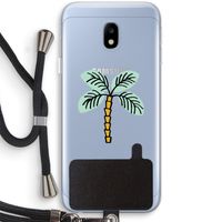 Palmboom: Samsung Galaxy J3 (2017) Transparant Hoesje met koord