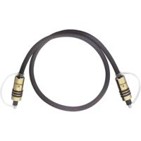 Oehlbach 6081 Toslink Digitale audio Aansluitkabel [1x Toslink-stekker (ODT) - 1x Toslink-stekker (ODT)] 1.00 m Grijs Vergulde steekcontacten