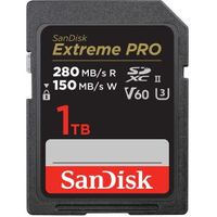 SanDisk Extreme PRO 1TB SDXC Geheugenkaart SanDisk Extreme PRO 1TB SDXC Geheugenkaart