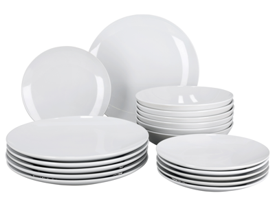 SILVERCREST Serviesset 18-delig (Wit)