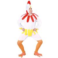 Witte kip/haan verkleedkleding kostuum - dierenpak - Carnavals outfit - Kippenpak