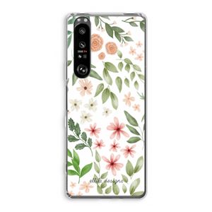 Botanical sweet flower heaven: Sony Xperia 1 III Transparant Hoesje