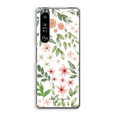 Botanical sweet flower heaven: Sony Xperia 1 III Transparant Hoesje
