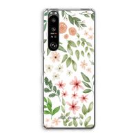 Botanical sweet flower heaven: Sony Xperia 1 III Transparant Hoesje