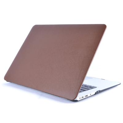 Laptop PU lederen plakken geval voor MacBook Air 13 3 inch A1466 (2012-2017)/A1369 (2010-2012) (bruin)