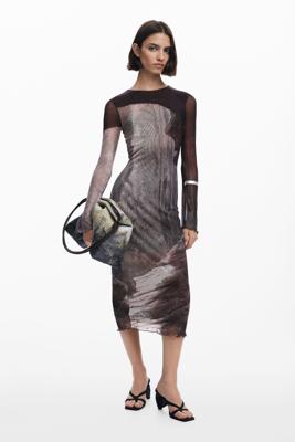 Jurk ontworpen door Mr. Christian Lacroix - BROWN - L