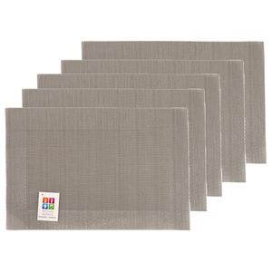 Placemats Hampton - 10x - taupe - PVC - 30 x 45 cm