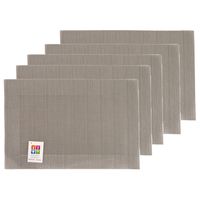 Placemats Hampton - 10x - taupe - PVC - 30 x 45 cm