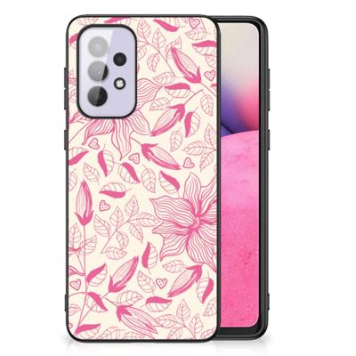 Samsung Galaxy A33 5G Bloemen Hoesje Pink Flowers