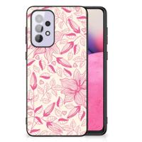 Samsung Galaxy A33 5G Bloemen Hoesje Pink Flowers