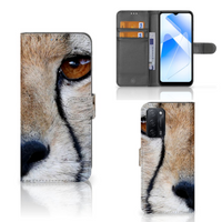 OPPO A16/A16s/A54s Telefoonhoesje met Pasjes Cheetah - thumbnail