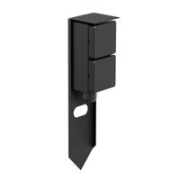 Buiten stopcontact 2x EU zwart IP44 30 cm