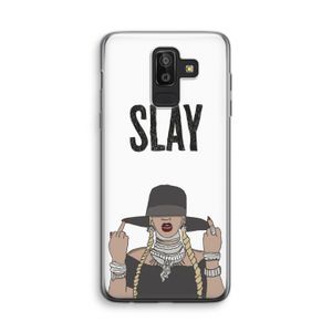Slay All Day: Samsung Galaxy J8 (2018) Transparant Hoesje
