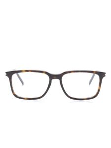 Saint Laurent Eyewear lunettes de vue SL 645F à monture rectangulaire - Marron