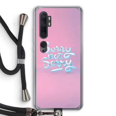 Sorry not sorry: Xiaomi Mi Note 10 Pro Transparant Hoesje met koord