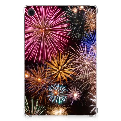 Samsung Galaxy Tab A9 Plus Leuke Siliconen Hoes Vuurwerk