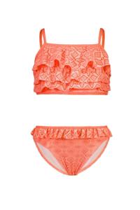 B.Nosy zomer bikini meisjes - oranje - broderie - Whitney