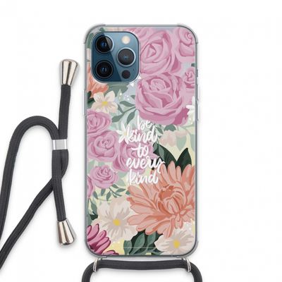Kindness matters: iPhone 13 Pro Max Transparant Hoesje met koord