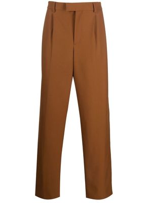 VTMNTS pantalon de costume à pinces - Marron