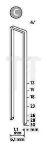 Novus Smalrug nieten C 4/28mm | 2000 stuks - 042-0724 042-0724