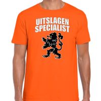 Uitslagen specialist met leeuw oranje t-shirt Holland / Nederland supporter EK/ WK voor heren - thumbnail