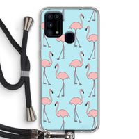 Anything Flamingoes: Samsung Galaxy M31 Transparant Hoesje met koord
