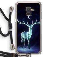 Nightbringer: Samsung Galaxy A8 (2018) Transparant Hoesje met koord