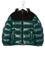 Moncler Enfant doudoune à design à empiècements - Vert