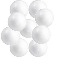 Set van 15x stuks beschilderbare piepschuim ballen/bollen van 3 cm