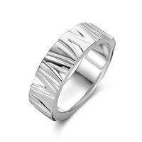 Ring Fantasie zilver 6 mm - thumbnail