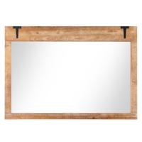Boerderij-Wandspiegel Rustieke Hangspiegel met Houten Lijst Rechthoekige Decoratieve Spiegel om op te Hangen Wanddecoratie