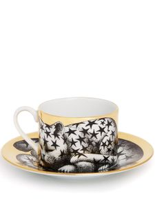 Fornasetti tasses à thé High Fidelity Stellato - Noir