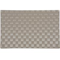 Tafel placemats gevlochten - 6x - taupe - 30 x 43 cm - Diner onderleggers - Kunststof