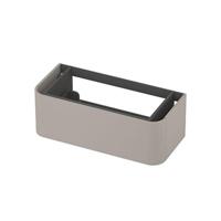 INK - Afgeronde Onderkast Gelakt 1 Lade Softclose Tbv Grepen - 1000x450x350 Mm - Mat Kasjmier Grijs