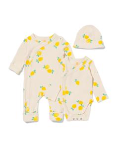 HEMA Newborn Set 3-delig Citroen Ecru (ecru)