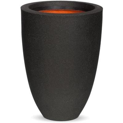 Capi Urban Smooth bloempot elegant laag 26x36 cm zwart KBL781 424336