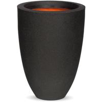 Capi Urban Smooth bloempot elegant laag 26x36 cm zwart KBL781 424336