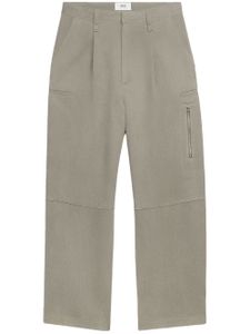 AMI Paris pantalon ample en laine vierge - Gris