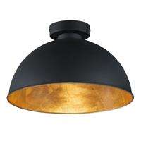 Trio Industrie PlafondlampJimmy 31cm zwart met antiek goud - R60121002