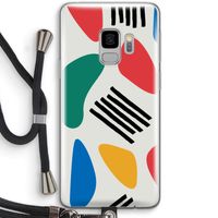 Illustratieve pop 1: Samsung Galaxy S9 Transparant Hoesje met koord