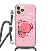 Love You A Lotl: iPhone 11 Pro Transparant Hoesje met koord