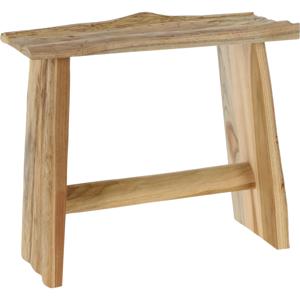 Krukje - plantentafel - teak hout - lichtbruin - 40 x 20 x 35 cm