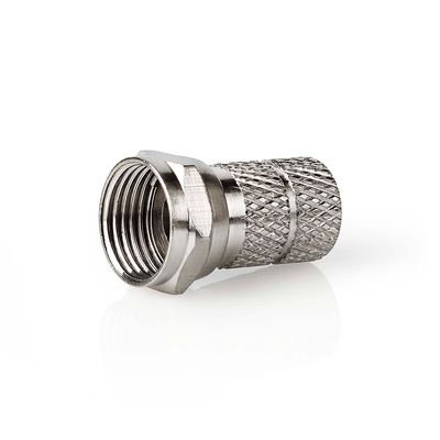 Nedis F-Connector | Male | Twist-On | 7.0 mm | Zilver | 5 Stuks | 1 stuks - CSGB41906ME CSGB41906ME