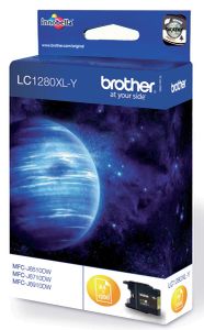 Brother LC1280XLY inktcartridge 1 stuk(s) Origineel Hoog (XL) rendement Geel