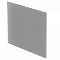 Whisper Pro-design Badkamerventilator - Ø125mm - Met Nalooptimer + Vochtsensor - Vlak Glas - Mat Grijs