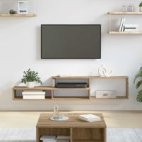 TV-stand 150x25x28,5cm Bewerkt hout