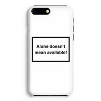 Alone: iPhone 8 Plus Volledig Geprint Hoesje