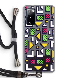 8-bit N°4: Samsung Galaxy S20 FE / S20 FE 5G Transparant Hoesje met koord